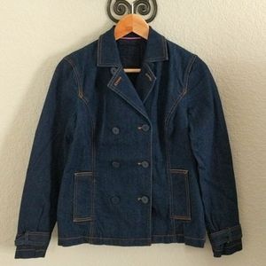 Liz Claiborne Denim Peacoat